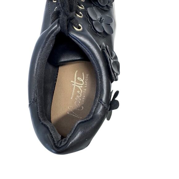 "NANETTE LEPORE" WINSLET, 8, Leather Sneakers, 3-D Flower,Fairy,Whimsygoth, - Picture 11 of 13